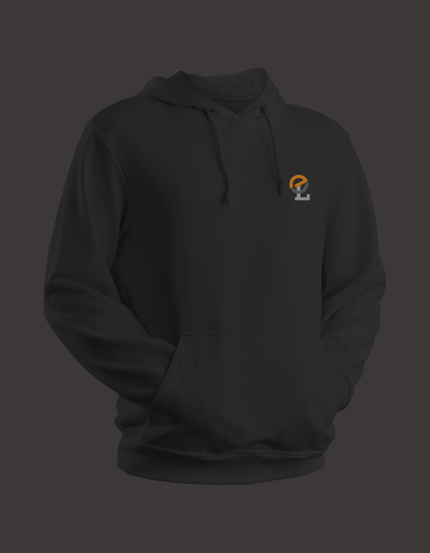 E. L Black Hoodie & Hat Set
